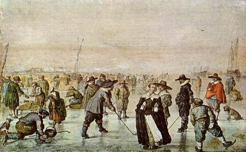 AVERCAMP, Hendrick A Scene on the Ice vf oil painting picture